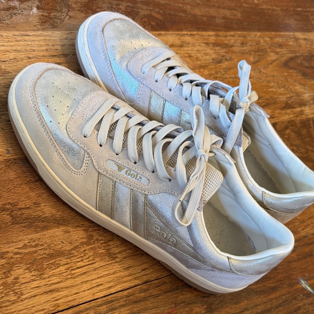 Gola Women's Metallic Silver Sneakers